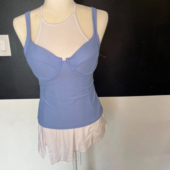 Old Navy Sky Blue Underwire Tankini Swim Top NWOT MSRP $39.99 - Picture 7 of 8